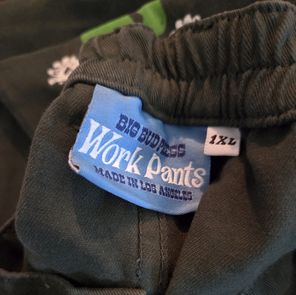 Big Bud Press Paintstamped Work Pants - Cactus Evergreen - Picture 2 of 3